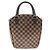 Borsa Louis Vuitton Damier Sarria Horizontal in Tela Cerata Marrone