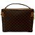 Céline Borsa a mano Celine Macadam Triomphe in PVC e pelle Metallico Bronzo - vista 4