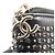 Portafoglio lungo con zip in pelle con logo Coco Mark in strass Chanel Nero - vista 9