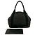 Borsa tote in tela e pelle navy Balenciaga Nero