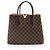 Tote Kensington Damier Ebene Louis Vuitton Marrone
