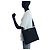 Bolso de hombro de nylon Prada Tessuto con logotipo triangle Negro - vista 7