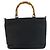 Bamboo Borsa Tote in Nylon e Bambù Gucci Nero - vista 2
