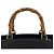 Bamboo Borsa Tote in Nylon e Bambù Gucci Nero - vista 8