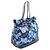 2way Tote Bag Louis Vuitton NoeFurrure MM Cut Flower Gran Bleu Nylon und Leder Blau - Ansicht 2