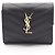 Yves Saint Laurent Portafoglio in pelle Cassandra di Saint Laurent Paris Nero