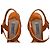 Sandali con platform Prada in vernice arancione - vista 10