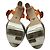 Sandali con platform Prada in vernice arancione - vista 8