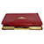 Portefeuille en cuir Yves Saint Laurent Rouge  - vue 4