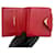 Portefeuille en cuir Yves Saint Laurent Rouge  - vue 8