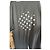 Autre Marque T-shirt nera a maniche corte PLU con anagramma a pois bianchi - vista 11