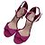 Autre Marque Sergio Rossi Wildleder-Sandaletten mit Absatz Pink