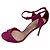 Autre Marque Sergio Rossi Wildleder-Sandaletten mit Absatz Pink - Ansicht 3