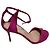 Autre Marque Sergio Rossi Wildleder-Sandaletten mit Absatz Pink - Ansicht 5