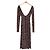 Autre Marque Vestido Snidel Floweprint Castaño
