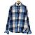 Autre Marque Camicia in flanella FAT TITCH Check Selvedge Blu