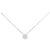 Autre Marque Collana a Fiore con Diamanti in Oro Bianco Au750 Argento