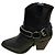 Autre Marque All Saints Lederstiefel Schwarz - Ansicht 3