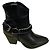 Autre Marque All Saints Lederstiefel Schwarz - Ansicht 5