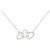 Tiffany & Co Collana Tiffany Triple Open Heart Argento