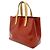 Borsa Louis Vuitton Monogram Vernis Lead PM Rosso - vista 3