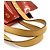 Borsa Louis Vuitton Monogram Vernis Lead PM Rosso - vista 5