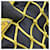 Prada Mesh Handbag Tote Schwarz Gelb  - Ansicht 8