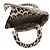 Borsa Christian Dior Lady D-Lite Medium in velluto Marrone Multicolore D'oro - vista 6