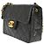 Chanel Vintage Square Classic Single Flap gestepptes Lammleder Mini Schwarz - Ansicht 3