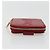 Saint Laurent Zipped Bifold Leather Red - view 6