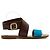 Sandali Celine 2 toni EU38.5 Phoebe Philo Sandali piatti 2 toni UK5.5 US8 Céline Marrone Blu - vista 2