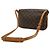Borsa a tracolla Louis Vuitton Monogram Saint Germain 28 Marrone Bianco Monogramma - vista 3