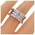 Bulgari Anello Bvlgari B.zero1 3-Band in oro bianco D'oro - vista 3