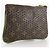 Louis Vuitton Pochette Plate Perforated Monogram Canvas PM Marrone - vista 2