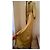 Autre Marque Langes Plissee-Kleid in Gold mit geflochtenem Gürtel Golden - Ansicht 19