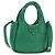 Mini Tote Prada de piel suave acolchada Verde - vista 2