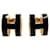 Orecchini Pop H Hermès in nero e oro D'oro  - vista 1