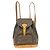 Louis Vuitton Vintage Montsouris Monogram Canvas MM Marrone