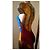 Autre Marque Bañador de una pieza Roberta Mare con estampado para mujer Castaño Blanco Azul Naranja - vista 13