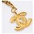 Collana con pendente Chanel Matelassé Gold D'oro - vista 5