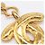 Collana con pendente Chanel Matelassé Gold D'oro - vista 8