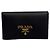 Tarjetero profesional bi-fold Saffiano de Prada Negro