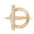 Ring Hermès Anel Echappé PM Hermes Dourado  - vista 2