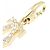 Collana con pendente Cartier 2C Charm D'oro - vista 3