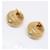 Orecchini Chanel Coco Mark in mesh con bottone D'oro - vista 4