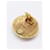 Orecchini Chanel Coco Mark in mesh con bottone D'oro - vista 8