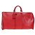 LOUIS VUITTON Epi Keepall 55 Borsa Boston Rossa M42957 LV Auth 189584V Rosso