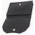 Clutch SAINT LAURENT in pelle nera con dettagli dorati Auth 190126A Nero D'oro - vista 8
