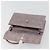 Bolsa de mão PRADA de couro roxo prata Auth am12034V - vista 18