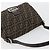 FENDI Zucca Canvas Mamma Baguette Shoulder Bag Black Brown Auth BA13733V Marrone Nero - vista 6